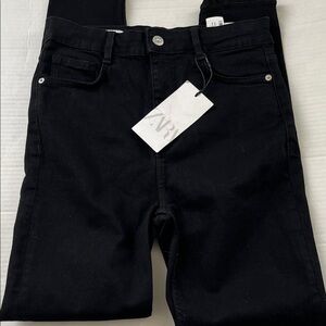 Zara Charcoal Denim Trousers